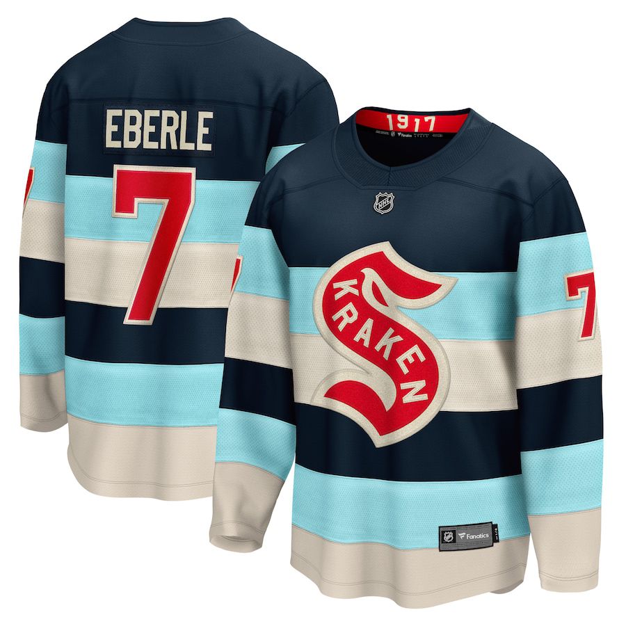Men Seattle Kraken 7 Jordan Eberle Fanatics Branded Deep Sea Blue 2024 NHL Winter Classic Breakaway Player Jersey